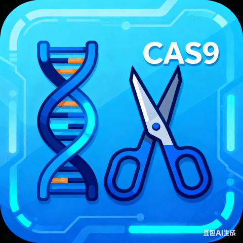 CAS9基因剪切技术图标